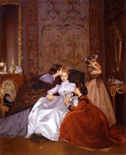 Огюст Тульмуш, "Невільна наречена", картина ХІХ ст.